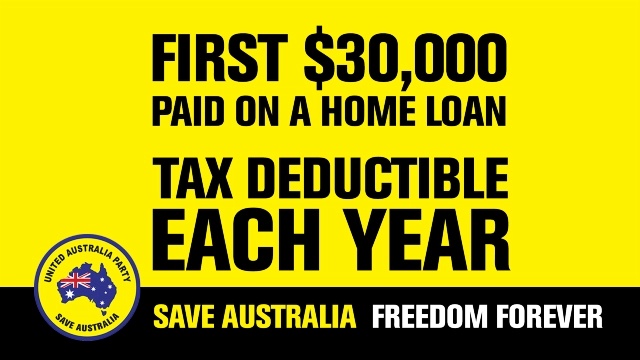 First $30,00 a year on home loan to be tax deductible - Craig Kelly