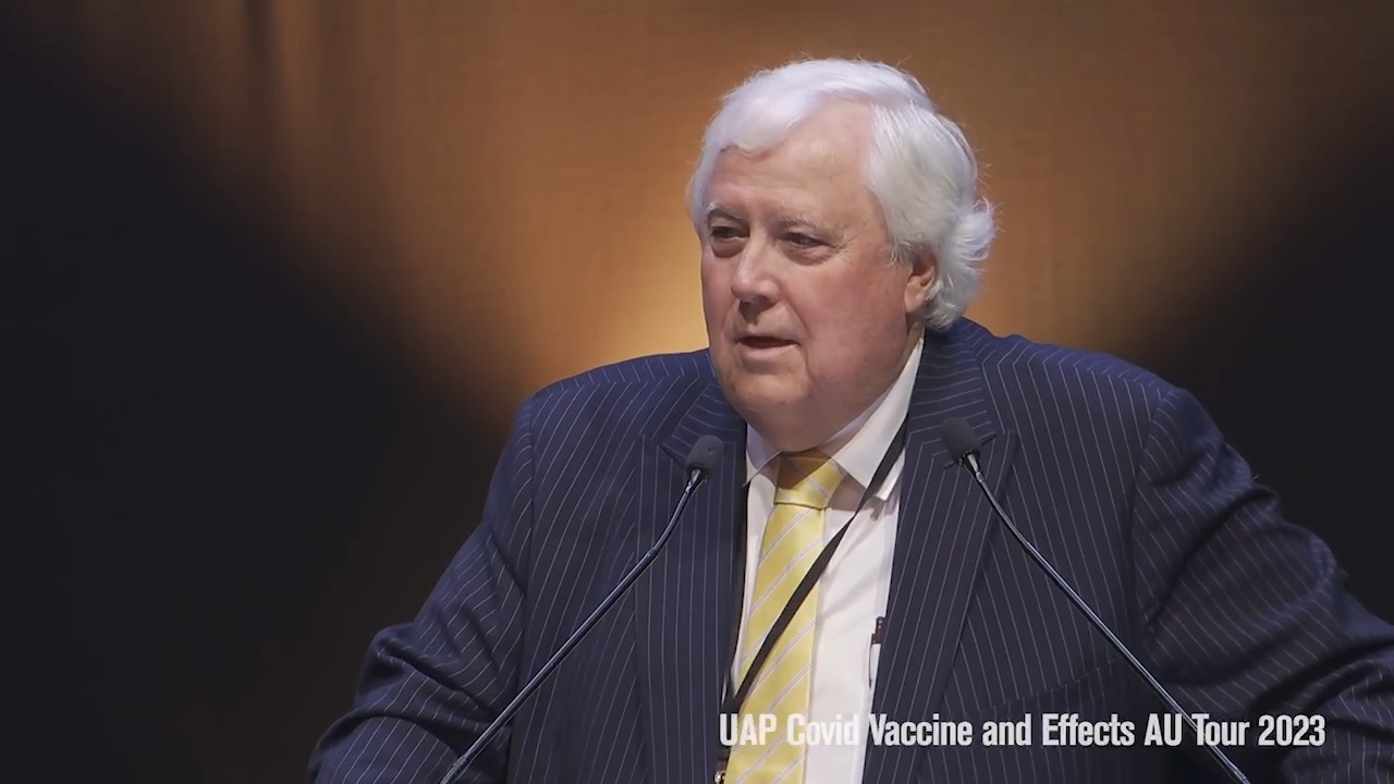 Clive Palmer's Speech - UAP Covid Vaccine & Effects Tour - Sydney, Australia 2023