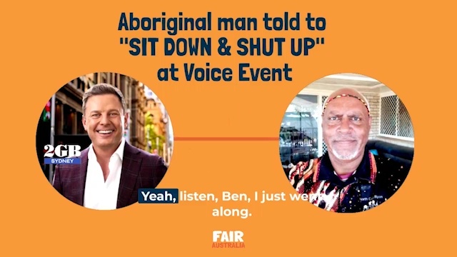 Indigenous man told "sit down and shut up" at Voice YES campaign meet