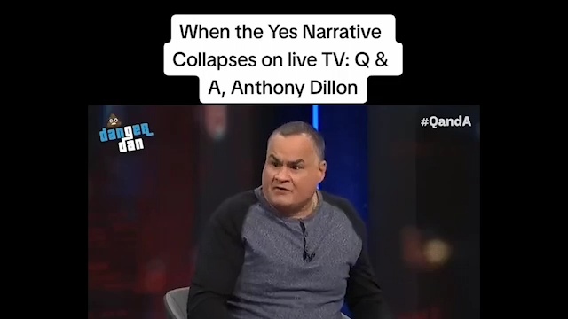 VOICE YES Narrative collapses on live TV - Q&A Anthony Dillon